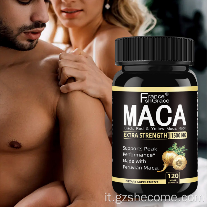 Supplemento MACA organico Migliora le capsule di radice di resistenza Maca